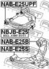 FEBEST NAB-E25UPF Control Arm-/Trailing Arm Bush